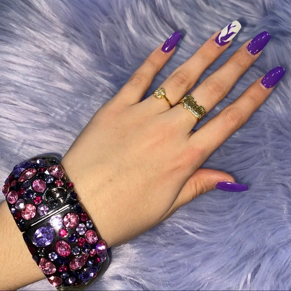Thick Jeweled Cuff